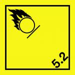 sign keywords :  burn chemical chemicals combustion fires flame flames hazard hazardous hazards hazmat hazzard organic peroxides yellow